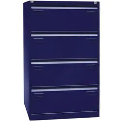 Bisley Light Hängeregistraturschrank »Light« A4, zweibahnig, 4 Schübe blau, 80x132.1x62.2 cm