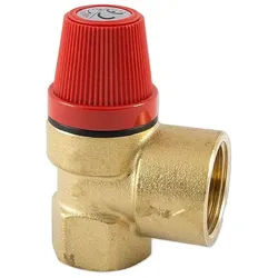 Caleffi Sicherheitsventil 1/2'' IG für Heizung - 3 bar - bis 120°C - Auslass 3/4'' IG - 532043