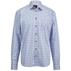 Chemise traditionnelle à carreaux Hammerschmid bleu