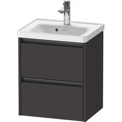 Duravit Ketho.2 Waschtischunterbau wandhängend Graphit Supermatt 484x375x549 mm - K25280080800000 K25280080800000
