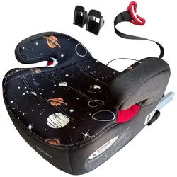 XOMAX Kindersitzerhöhung mit ISOFIX für 6 bis 12 Gruppe 2/3 mit Armlehnen ECE R129 Zeichen, ab: 6 Jahren, bis: 12 Jahren schwarz