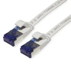 VALUE Patchkabel Cat.6A (Class EA) FTP, extra-flach, grau, 1,5 m