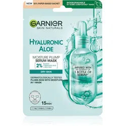 Garnier Textil Masks Hyaluronic Aloe Feuchtigkeitsspendende Tuchmaske mit Aloe Vera 28 g