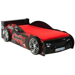 Mid.you Autobett , Schwarz , Holzwerkstoff , 90x200 cm , Baby & Kindermöbel, Kinder- & Jugendzimmer, Kinderbetten, Kinder- & Jugendbetten