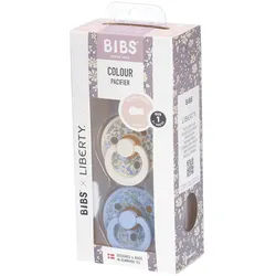 Bibs x Liberty Colour Schnuller, Gr. 1, 0-6 Monate, Eloise/ Dusty Blue