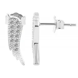 Adelia ́s Paar Ohrhänger Damen Ohrstecker aus 925 Sterling Silber und Zirkonia silberfarben