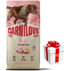 Carnilove True Fresh Dog Turkey für ausgewachsene Hunde 12kg + Überraschung für den Hund