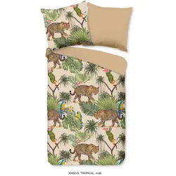 Kinderbettwäsche , Multicolor , Textil , Tiger , 140x200 cm , atmungsaktiv , Heimtextilien, Bettwäsche & Leintücher, Kinderbettwäsche