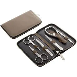 Canal RV-Etui aus Nappaleder beige, 6-teilig