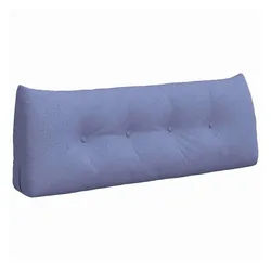 vidaXL Rückenkissen Rücken Kissen Jeans blau 120 x 24 x 50 cm Stoff, 1-tlg. blau