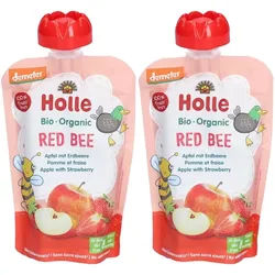 Holle Red Bee Trinkflasche Apfel & Erdbeere bio