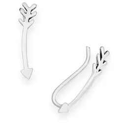 Order & Smile Schmuck Paar Ohrklemmen Ohrklemmen Pfeile: Ohrmanschetten Silber 925 silberfarben