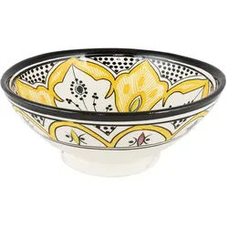 Marrakesch Orient & Mediterran Interior Müslischüssel Marokkanische Keramikschale Aram, Handarbeit bunt