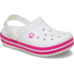 Crocs Crocband Clog Clog Sandale, Sommerschuh, Badeschuh mit Lüftungsöffnungen weiß 24 EU