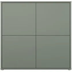 PREISBRECHER Highboard ALICE SPRINGS, in Salbei - 124,5x121,5x34,9cm (BxHxT)