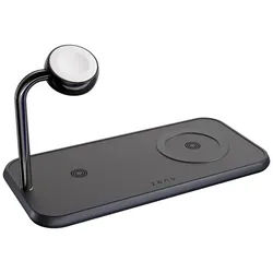 Dual+Watch Aluminium Magnetic Wireless Charger Black