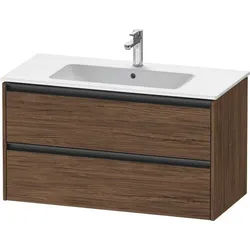 Duravit Ketho.2 Waschtischunterbau wandhängend Nussbaum dunkel Matt 1010x480x550 mm - K2526402121000 K25264021210000
