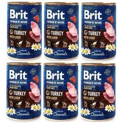 Brit Premium by Nature Turkey With Liver 6x400g