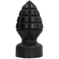 All Black - Strukturierter Analplug in kompakter Größe 1 St schwarz