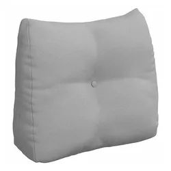 vidaXL Rückenkissen Rücken Kissen Wolkengrau 60 x 24 x 50 cm Stoff, 1-tlg. grau
