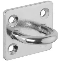 SO-TECH® Montagezubehör Befestigungs- und Zurröse für Sonnensegel, Sandsack, Seilzug (1 St), 40 x 35 mm Ankerplatte aus V2A Edelstahl SS304 silberfarben Ø 0.6 cm x 4 cm x 3.5 cm