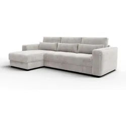 ECKSOFA OLI 4-Sitzer links, perlweiß