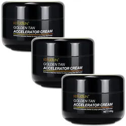 Sefudun Selbstbräunungscreme Bräunungsbeschleuniger Bräunung Tanning Tagescreme 3x100 g