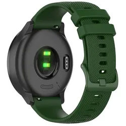 BTTO Smartwatch-Armband Silikonband Uhrenarmband Wasserdicht 18 mm/20 mm/22mm Breiten, 6 Farben, SmartWatch-Armband für Samsung Galaxy Watch/Huawei Watch/Garmin/Fossi grün