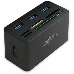 LOGILINK USB 3.0 Cardreader CR0042, 3x USB-A