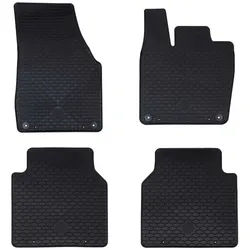 vidaXL Auto-Fußmatte VW ID7 2023- Autofußmatte 4 pcs Schwarz Geeignet für VW ID7 2023- Gumm schwarz