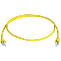 Telegärtner Telegärtner 100008507 RJ45 Patchkabel CAT 6a S/FTP 2.5 m Gelb Flammwid Netzkabel, (250.00 cm) gelb