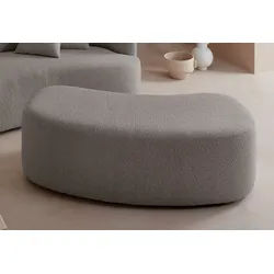 LeGer Home by Lena Gercke Polsterhocker Dilara, zur Serie "Dilara", gerundete Optik, auch in Bezugsqualität Bouclé grau