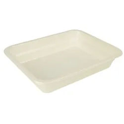 Greenbox Menüschalen, Zellulose, natur, 1300 ml, Biobeschichtete Siegelschalen für Take away Gerichte, 1 Karton = 2 Packungen à 110 Stück