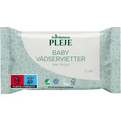 Groen Balance Baby-Feuchttücher 3x12 Stück Reisepackung