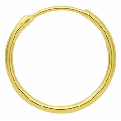 Adelia ́s Paar Creolen Damen 585 Gold Ohrringe Creolen Ø 13 mm, Goldschmuck für Damen goldfarben