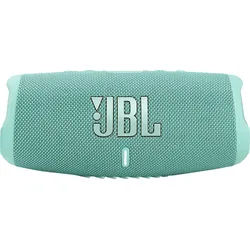 JBL Charge 5 Bluetooth Lautsprecher, Türkis, Wasserfest