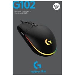 Logitech LOGITECH Gaming Mouse G102 LIGHTSYNC - Maus - Für Rechtshänder - optis Maus