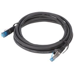 Goobay CAT 6A Patchkabel, S/FTP (PiMF), Schwarz