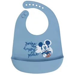 Disney Mickey Mouse Lätzchen Kleinkind Lätzchen Silikon Essschutz Full of Smiles