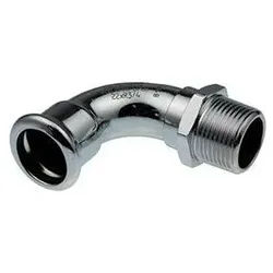 Buderus Logafix Bogen 90 Grad innen/außen 15mm x R 1/2" mit M-Kontur, C-Stahl 7738327926