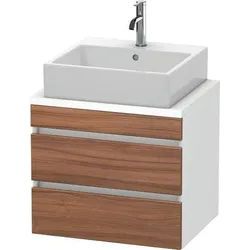 Duravit DuraStyle Konsolenwaschtischunterbau wandhängend Nussbaum & Weiß Matt 600x478x512 mm - DS530 DS530507918