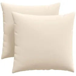 vidaXL Sitzauflage Sofakissen 2 Stück Beige 45 x 45 cm Stoff, (2 St) beige