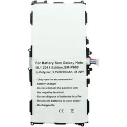 Akku nur passend für Samsung Galaxy Note 10.1 2014 Edition SM-P600 Akku T8220E