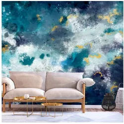 KUNSTLOFT Vliestapete Rough Ocean 4.5x3.15 m, Halb-matt, lichtbeständige Design Tapete bunt 4.50 m x 3.15 m