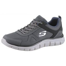 Skechers Track-Scloric Sneaker mit Skechers Memory Foam, Freizeitschuh, Halbschuh, Schnürschuh grau 43 EU