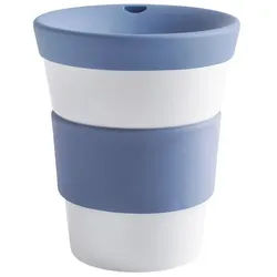 KAHLA Coffee-to-go-Becher Cupit Becher + Trinkdeckel, 1-tlg., Porzellan, Made in Germany blau
