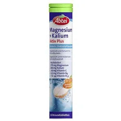 Abtei Magnesium + Kalium (aktiv Plus) Brause 15 ST