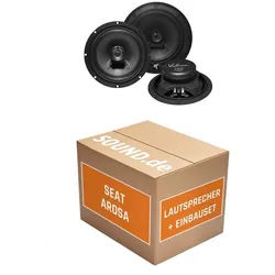 JUST SOUND best choice for caraudio Lautsprecher Boxen Heck Hifonics VX62 für Seat Arosa 6H Auto-Lautsprecher (90 W) schwarz