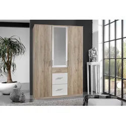 Wimex Kleiderschrank Joker wahlweise mit Spiegel beige 135 cm x 199 cm x 59 cm