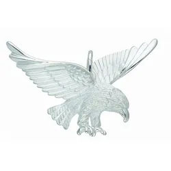 Adelia ́s Kettenanhänger Damen 925 Silber Anhänger Adler, Silberschmuck für Damen silberfarben